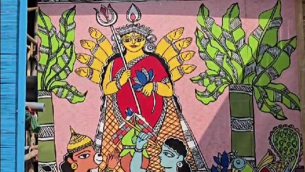 Madubani Durga 5