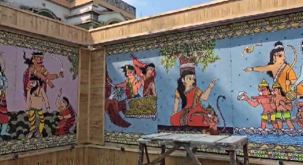 Madubani Durga 8