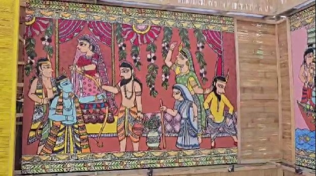Madubani Durga 9