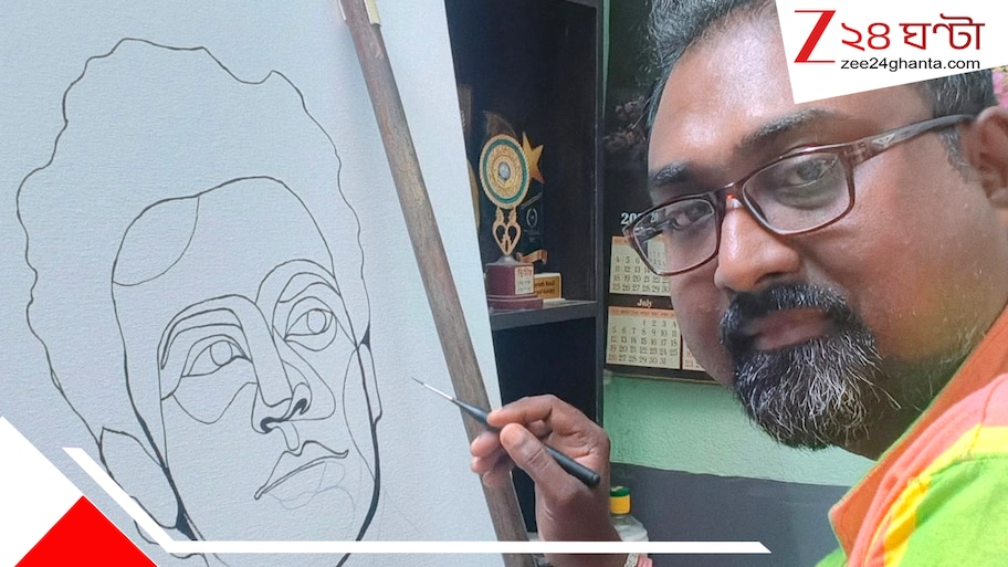 তুলির টানে উত্তমস্মরণ, যুব সমাজকে কী বার্তা শিল্পী অমরনাথের?