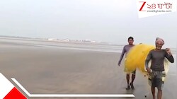 হঠাত্ দেড় কিলোমিটার সরে গেল সমুদ্রের জল,  তাজপুরে অস্বাভাবিক সৈকত দেখে তাজ্জব স্থানীয়রা
