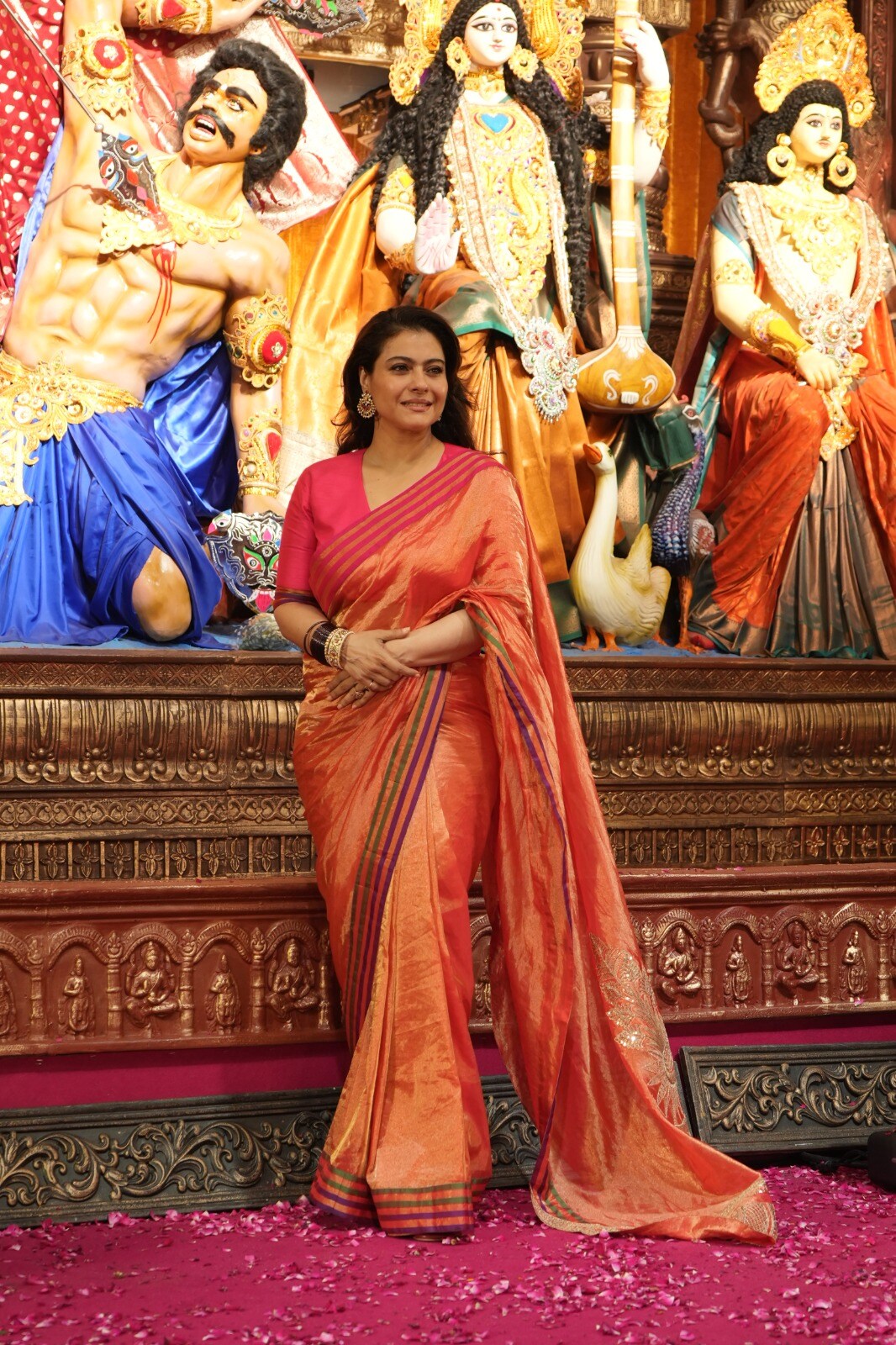 Kajol celebrates Durga Puja 