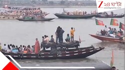 ইছামতীর দুই পারে একই ছবি, উমার বিসর্জনে এবারও মিলল না দুই বাংলা