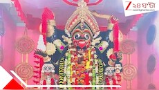একাদশীতে শ্মশান কালীর বিসর্জন, শতাব্দীপ্রাচীন প্রথা মেনে শেকল-দড়ি বেঁধে নামানো হয় মাকে