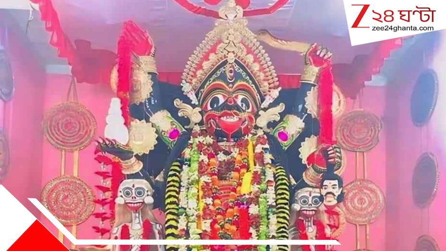 একাদশীতে শ্মশান কালীর বিসর্জন, শতাব্দীপ্রাচীন প্রথা মেনে শেকল-দড়ি বেঁধে নামানো হয় মাকে