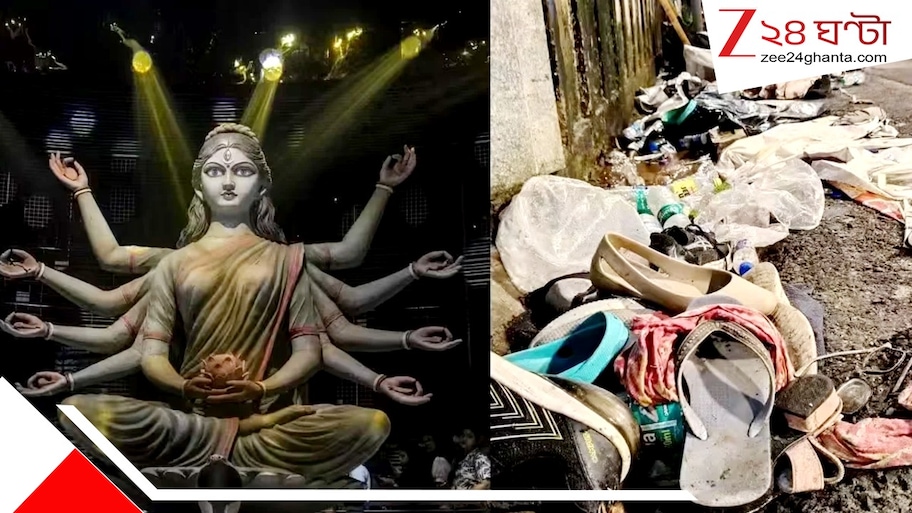 ড্রিল মেশিনে কাটা হচ্ছে মণ্ডপ! শেষলগ্নে চোরবাগানের ২৫ ফুটের প্রতিমা নিরঞ্জন ঘিরে চরম উৎকণ্ঠা