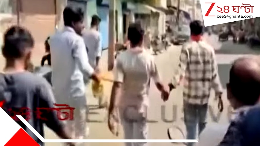 কোমরে দড়ি তৃণমূল অঞ্চল সভাপতির, রশি টেনে ঘোরানো হল তার নিজের এলাকাতেই